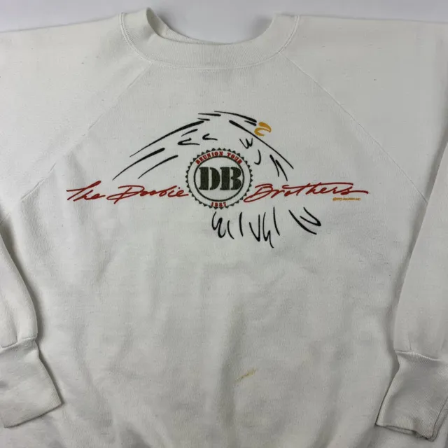 VTG 80s The Doobie Brothers Reunion Tour 1987 Band Sweatshirt XL X-Large