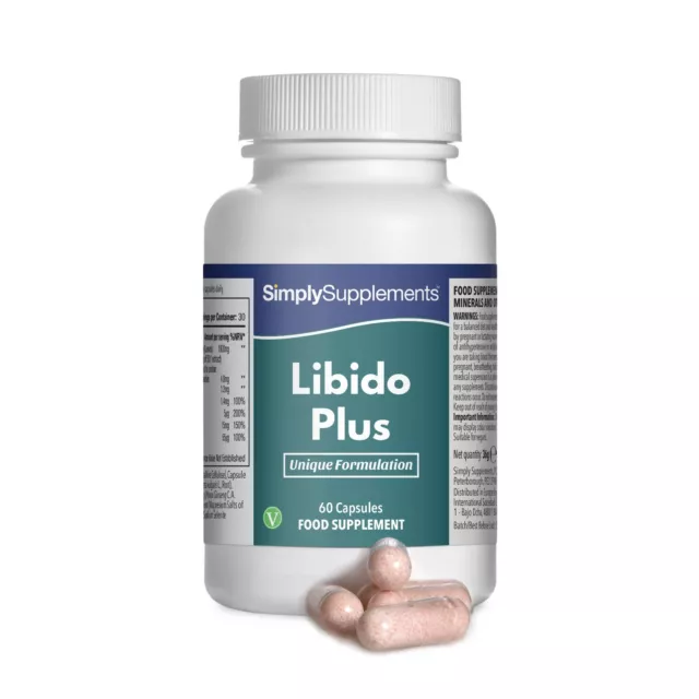 Libido Plus - 60 Gélules - Normes de qualités - SimplySupplements