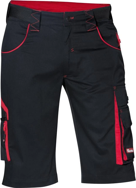 FORTIS Herren Bermuda / Arbeitshose kurz 24 schwarz/rot Gr.62