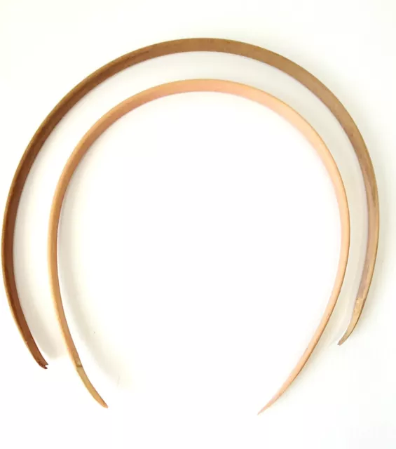Set of 2 Basket hoop handles U shaped open ended 9"  x 10" x 3/8" basketry craft