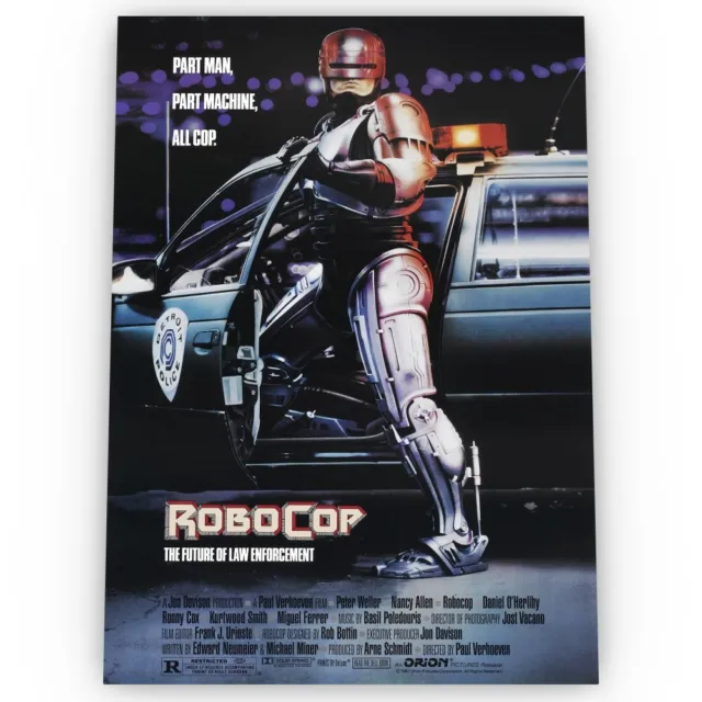 Robocop Movie Poster Satin High Quality Archival Stunning A1 A2 A3