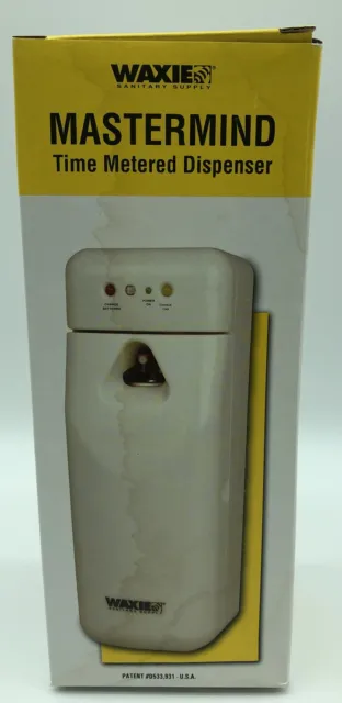 Waxie Mastermind Time Metered Dispenser Air Freshener 160811N NEW Bathroom Can