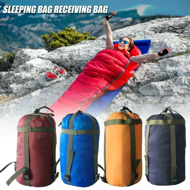Waterproof Compression Stuff Sack Outdoor Hiking Camping Sleeping Bag Storage