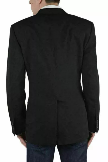 Dolce & Gabbana "Gold" Men's Dark Gray 100% Wool Blazer Size US 38 IT 48 2