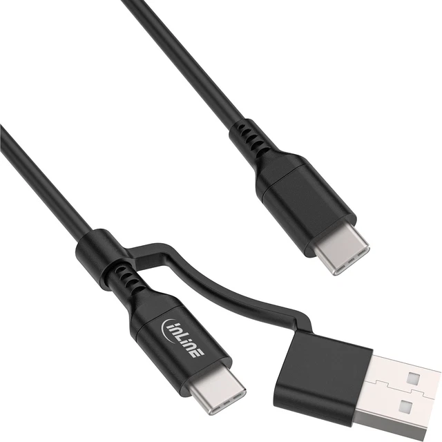 InLine USB 3.0 Kabel A Auf B – 1 M, Schwarz, 9-polig, Für Drucker, Scanner & Externe Festplatten