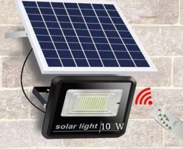 Faro LED Solare REPLOOD Con Pannello E Telecomando - IP67, Crepuscolare, Carica Diurna, 500 Lumen, Per Esterni