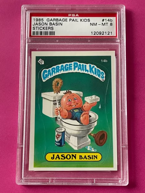 1985 Topps OS1 Garbage Pail Kids 1st Series 1 JASON BASIN 14b Matte Card PSA 8