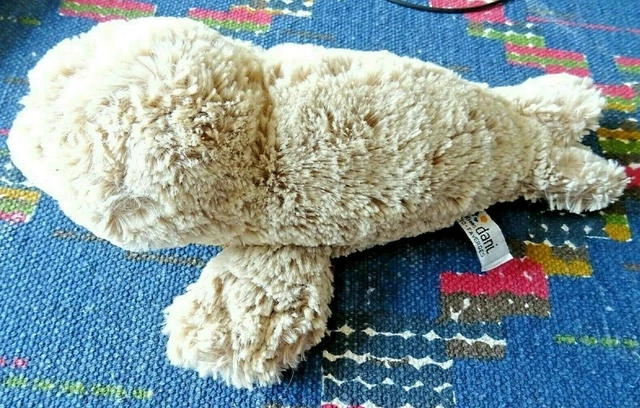 Db3/ Doudou Peluche Dani Creations Phoque  Beige Marron Lg 28 Cm Ttbe