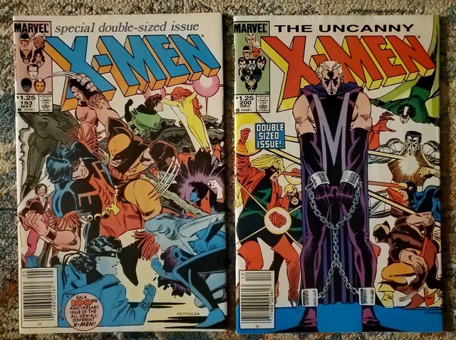 Uncanny X-Men #193 + #200 1985 Vf Chris Claremont John Romita Jr *1St Firestar*