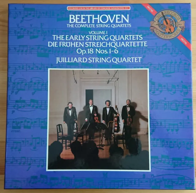 Juilliard String Quartet - Beethoven Complete Quartets V. 1 3LP BOX 1983 NL MINT