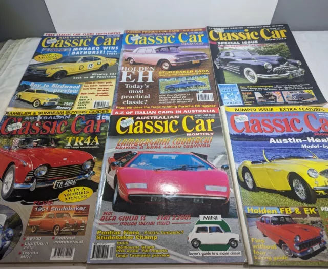 Australian Classic Car Magazines x6 1994-1997 Holden EH  Monaro  Free Post