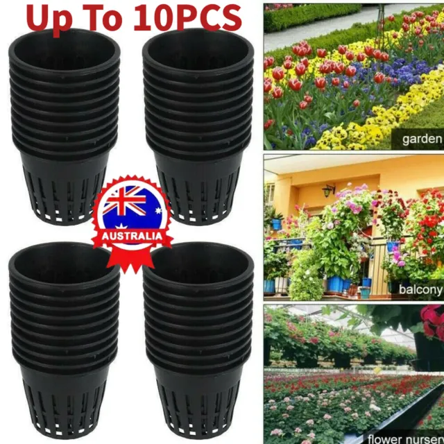 5-10X Large Heavy Duty Hydroponic Mesh Pot Net Cup Basket Hydroponic Plant Grow