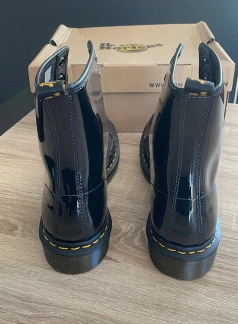 Chaussures DR MARTENS Femme t.42 modèle PATENT LAMPER en Cuir Vernis NEUVES !! 3