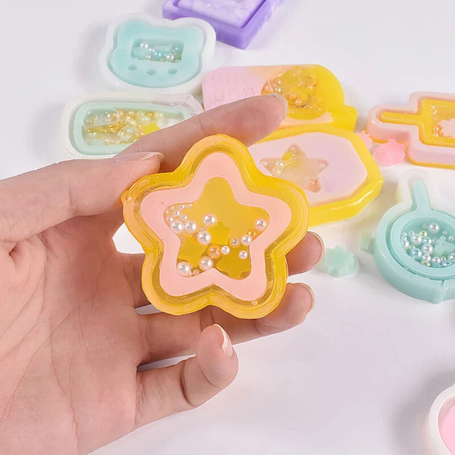 DIY Epoxy Resin Quicksand Mold Quicksand Phone Casting Silicone Mold Keychain