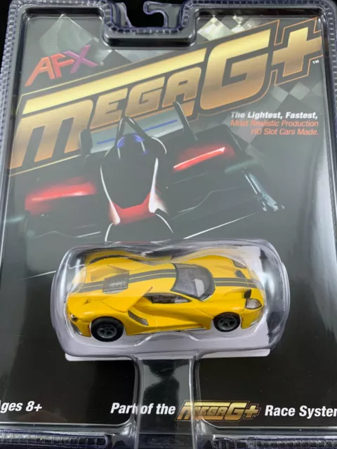 22029 Afx Mega G Plus Ford Gt Triple Yellow Tomy Aurora Ho Scale