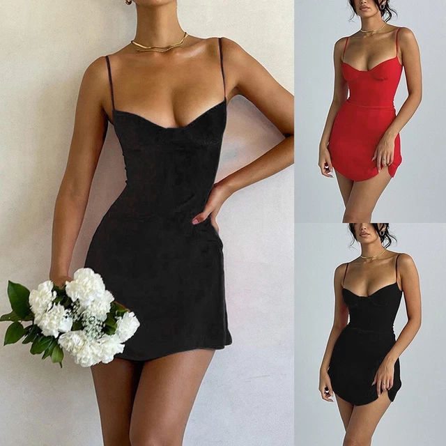 Fashion Womens Strap Dress Casual Sexy Slim Suspender Short Floral Print Summer