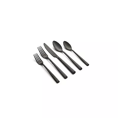 20pc Gilda Black Satin Flatware Set - Cambridge Silversmiths