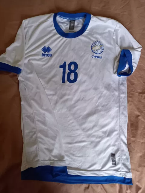 Football Match Worn T-Shirt. National Football Teams. Uefa. Fifa. Latvia. Cyprus