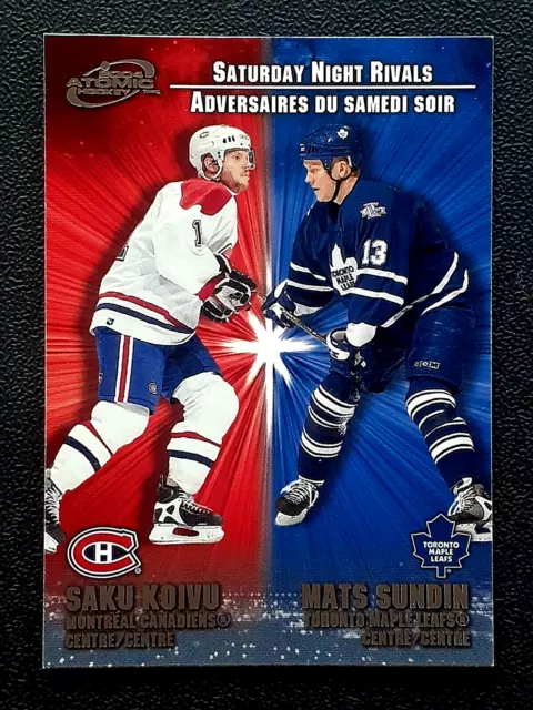 Saku Koivu / Mats Sundin 2003-04 Mcdonald's Pacific Saturday Night Rivals  30066