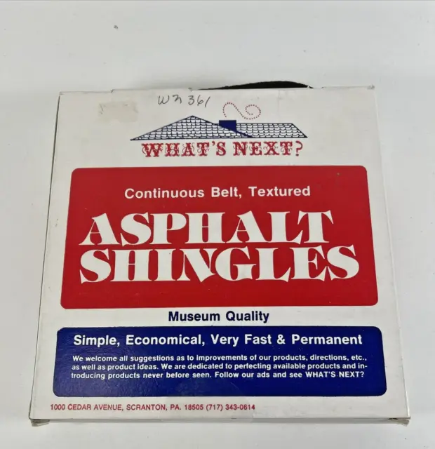 NEW OLD STOCK "What Next" Vintage Asphalt Shingles for Miniature Doll Houses