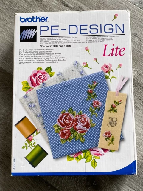 Brother Pe Design Lite Embroidery Software With Card Reader