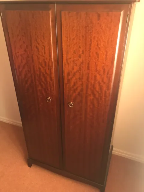 Vintage Stag Minstrel Mahogany Two Door Wardrobe