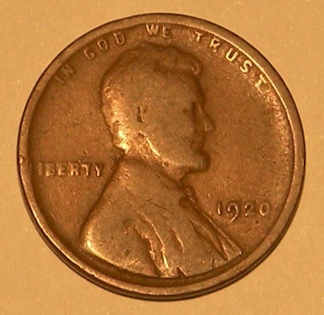 1920 Lincoln Wheat Penny DOUBLE DIE  DDO Coin Rim Error L In Liberty One Cent US