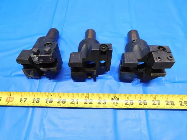 3pc LOT BOYAR SCHULTZ 2RA BOX TOOL HOLDERS 1" SHANK SCREW MACHINE MADE IN USA