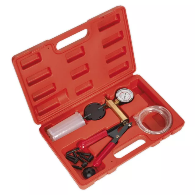 Sealey Vacuum Tester & Brake Bleeding Kit Brake Bleeders Tester VS402