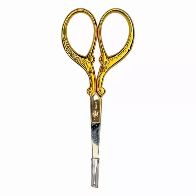 Tijeras de tulipán premium doradas de alta calidad con estuche de cuero