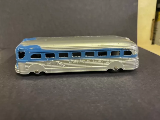 Vintage Tootsietoy Greyhound Lines Bus