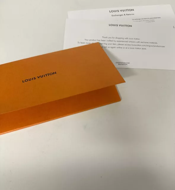Louis Vuitton Gift Card + Envelope + 1 yd (36”) “Louis” Ribbon