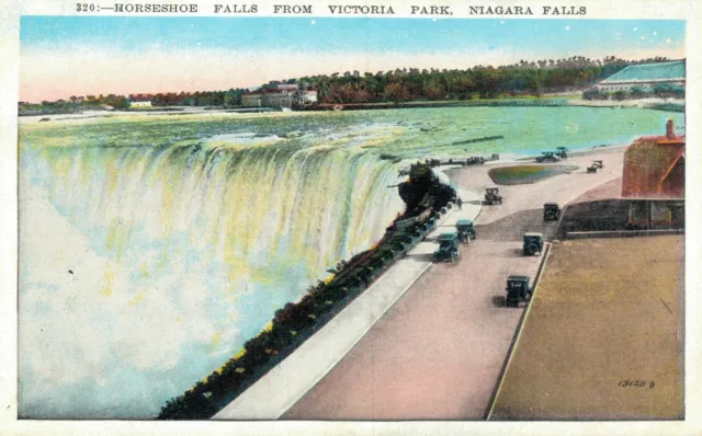 USA New York Niagara Falls Horseshoe Falls Victoria Park Vintage Postcard B65