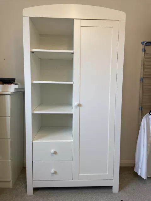 MOTHERCARE PADSTOW WARDROBE Porcelain White children nursery