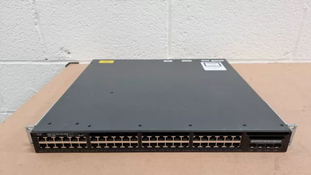 Cisco WS-C3650-48PS-S 48 Port Gigabit PoE+ (4x 1G SFP) Ethernet Switch (IP Base)