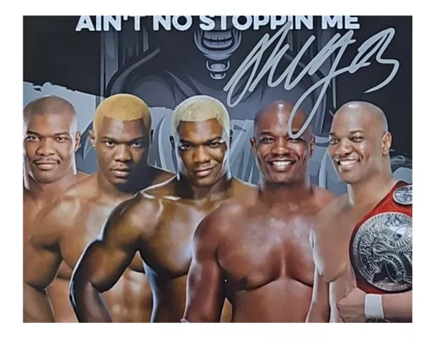 10x8 Zoll WWE Shelton Benjamin Druck signiert von Shelton Benjamin authentisch mit Zertifikat