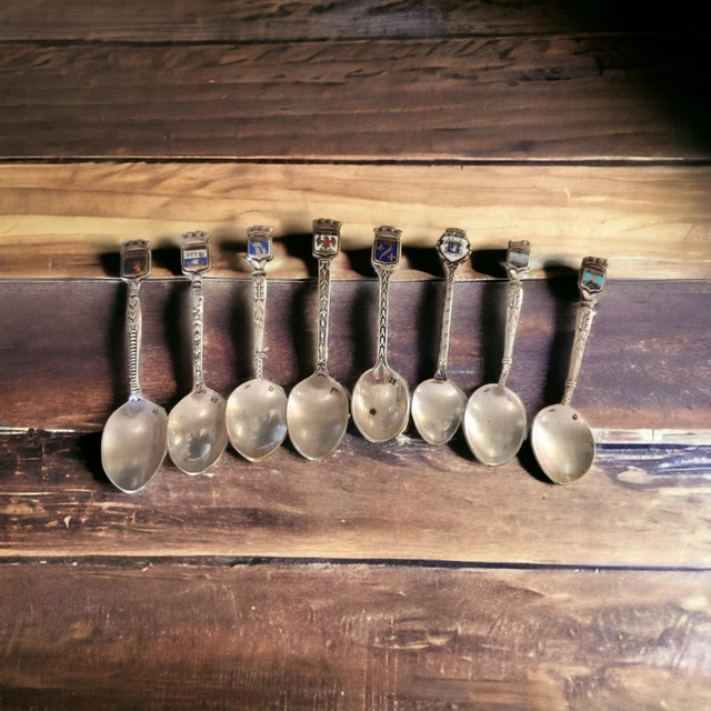 Lot De Petites Cuillères En Métal Argenté – Vintage Et Imparfaites