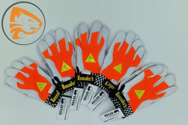 Handschuhe Keiler Fit Orange Arbeitsschutz Brennholz Säge Forsthandschuhe Garten