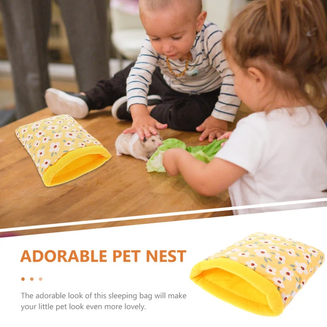 Hamster Schlafsack Warme Kleine Pet Bett Guinea Pig Hideout Frettchen Bett 2