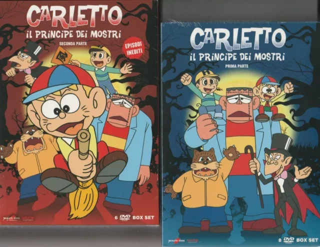 14 Dvd x 2 Box CARLETTO IL PRINCIPE DEI MOSTRI parte 1+2 serie completa Kaibutsu