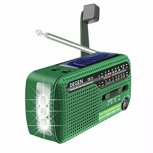 Radio Recepteur Solaire FM AM SW Lampe De Poche Alarme SOS Portable Rechargeable