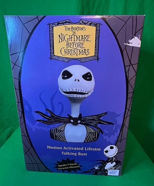 DISNEY JACK SKELLINGTON Talking Bust NIGHTMARE BEFORE CHRISTMAS Motion