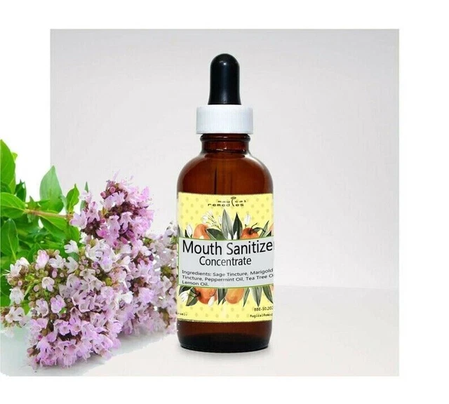 Concentré de désinfectant buccal (fait 32 oz), rince-bouche astringent...