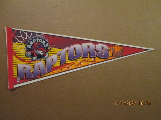 T-shirt Vintage Toronto Raptors Années 90 - Logo Athletic - Taille L - Gris - Neuf