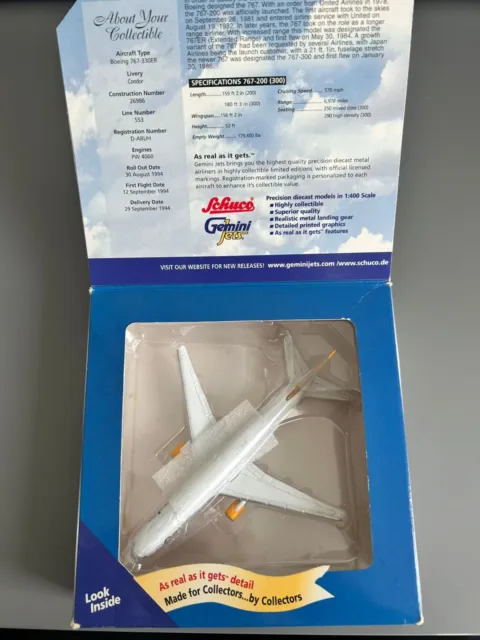 Gemini Jets Condor Boeing 767-300 | Schuco | 1:400 Maßstab | Originalverpackt