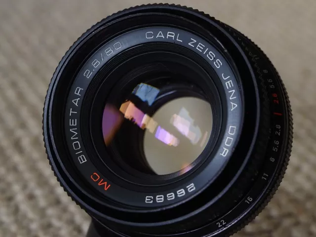 Exc. Carl Zeiss Jena MC Biometar 2.8 80 P6, Pentacon Six mount