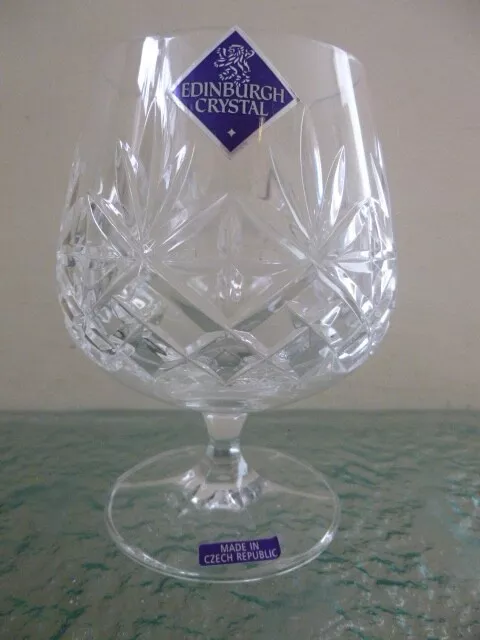 Edinburgh Cut Crystal Brandy / Spirit Glass Goblet