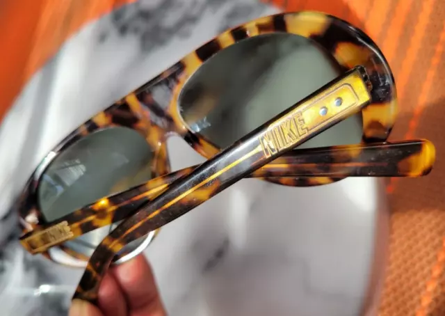 NIKE VINTAGE 76 Retro Sunglasses EV0601 Tortoise Green Retro Optics VGC 55.00 PicClick UK