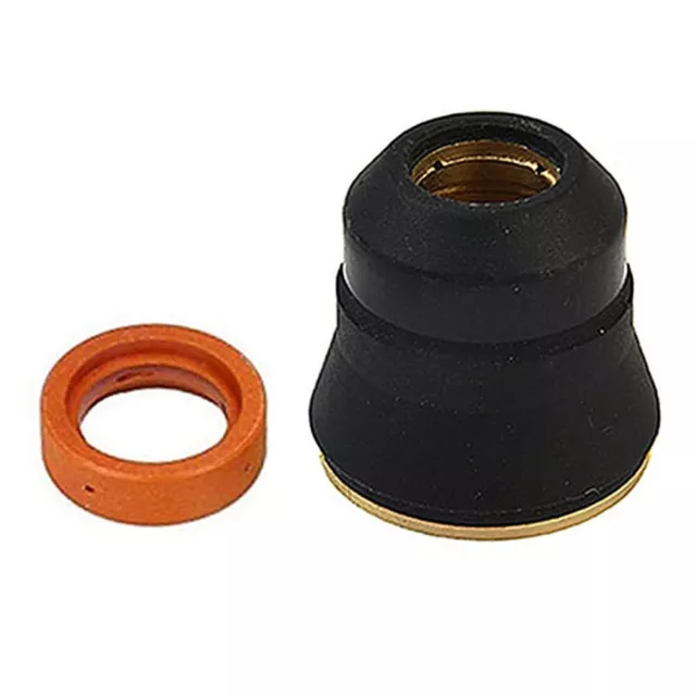 Complete Your Plasma Cutter Torch Kit with S45 Swirl Ring + Retaining Cap 2PCS