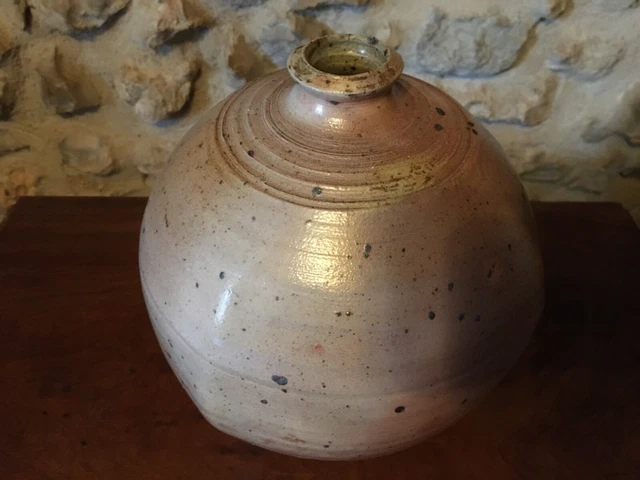 Vase boule en grès la borne céramique, Alain Magne  5